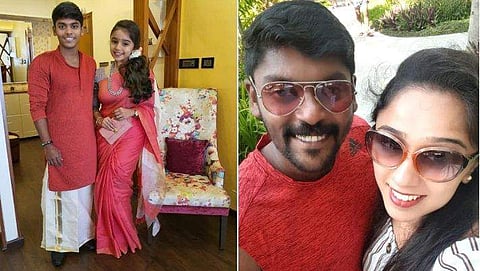 'ഓരോരോ ആപ്പുകളേ...'-  വിധു പ്രതാപും ​ദീപ്തിയും കുട്ടികളായപ്പോൾ; ചിരിയുണർത്തി ചിത്രങ്ങൾ