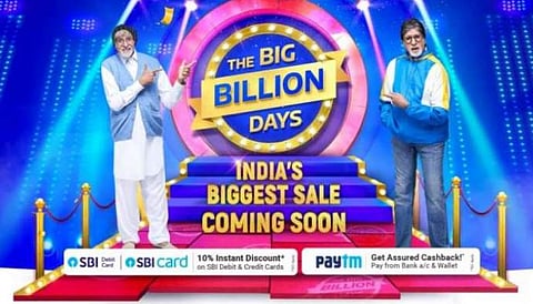 ബിഗ് ബില്യണ്‍ ഡേയ്‌സ്‌: പേടിഎം ഉപയോഗിക്കുന്നവര്‍ക്ക് ഇന്‍സ്റ്റന്റ് ക്യാഷ് ബാക്ക്, വമ്പിച്ച ഓഫറുകളുമായി ഫ്‌ളിപ്പ്കാര്‍ട്ട് 