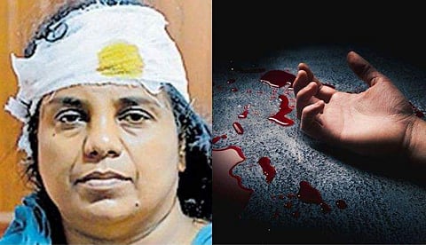 മുറ്റത്തു നിന്നു ചരൽ വാരിയതിന് 95 കാരനെ മൺവെട്ടിക്ക് തലയ്ക്കടിച്ചു, രക്തത്തിൽ കുളിച്ച് വീട്ടുമുറ്റത്ത്; മരുമകൾ അറസ്റ്റിൽ