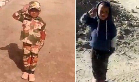 യൂണിഫോം ധരിച്ച് മാർച്ച് ചെയ്ത് ഉ​ഗ്രൻ സല്യൂട്ട്; ആ അഞ്ച് വയസുകാരനെ പട്ടാളത്തിലെടുത്തു! കുഞ്ഞു നം​ഗ്യാലിന് ആദരം (വീഡിയോ)