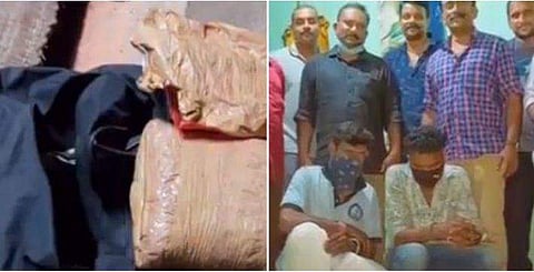 കൊല്ലത്ത് വന്‍ മയക്കുമരുന്ന് വേട്ട ; രണ്ടുകോടി വിലവരുന്ന ഹാഷിഷ് ഓയിലും കഞ്ചാവും പിടികൂടി