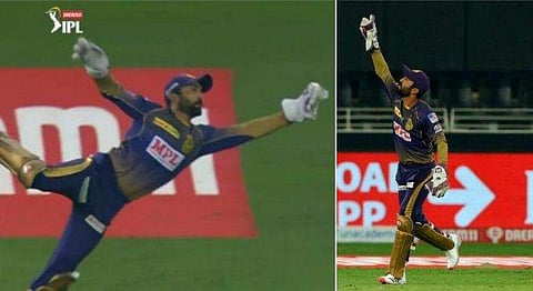 'കമ്മിന്‍സിന് അല്ല, ബെന്‍ സ്റ്റോക്‌സിന്റെ വിക്കറ്റിന് അവകാശി കാര്‍ത്തിക്'! മോര്‍ഗന്‍ 