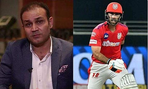 10 കോടി രൂപയുടെ ചിയര്‍ ലീഡര്‍; സെവാഗിന്റെ പരിഹാസത്തിന് മാക്‌സ്‌വെല്ലിന്റെ മറുപടി