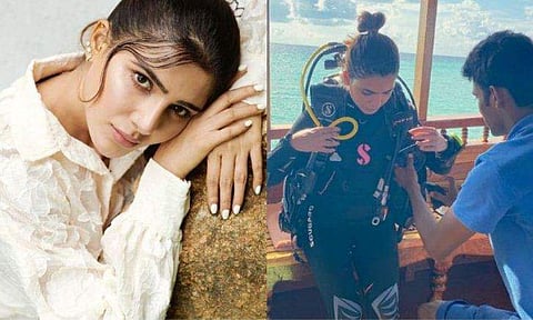 മാലിദ്വീപിലേക്ക് പറന്ന് സാമന്തയും; ആദ്യ സ്‌കൂബ ഡൈവിങ്, വിശേഷങ്ങള്‍ പങ്കുവച്ച് താരദമ്പതികള്‍ 