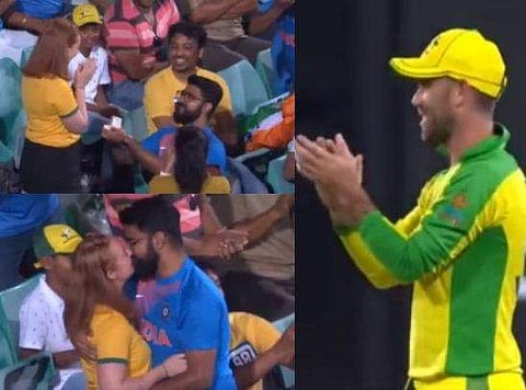 ഇന്ത്യ-ഓസിസ് കളി മുറുകുന്നതിനിടെ ഗാലറിയിൽ ഒരു ഇന്ത്യൻ പ്രപ്പോസൽ, നായികയായി ഓസ്‌ട്രേലിയൻ സുന്ദരിയും; വിഡിയോ വൈറൽ 