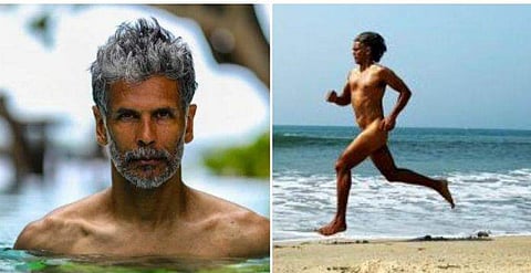 പൂര്‍ണ നഗ്നനായി ഓട്ടത്തില്‍ ; 55-ാം പിറന്നാളിന് താരത്തിന്റെ വേറിട്ട ചിത്രം