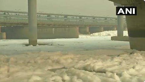 വിഷപ്പത നുരഞ്ഞ് യമുനാ നദി ( വീഡിയോ)