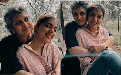 നസ്രിയയെ കെട്ടിപ്പിടിച്ചിരിക്കുന്ന താരസുന്ദരിയെ മനസിലായോ?  വൈറലായി ചിത്രങ്ങൾ