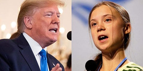 'ചില്‍ ഡോണള്‍ഡ് ചില്‍'- ട്രംപിനെ 'ട്രോളി' ഗ്രെറ്റ തുന്‍ബെര്‍ഗ്; ഏറ്റെടുത്ത് സോഷ്യല്‍ മീഡിയ