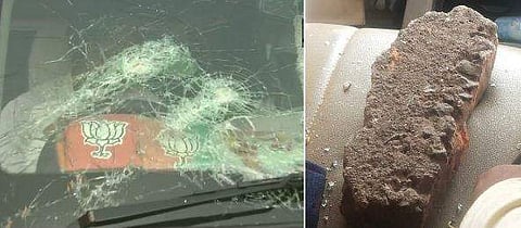 ജെപി നഡ്ഡയുടെ വാഹന വ്യൂഹത്തിന് നേരെ ബംഗാളില്‍ കല്ലേറ്; രാഷ്ട്രീയ വിവാദം (വീഡിയോ)