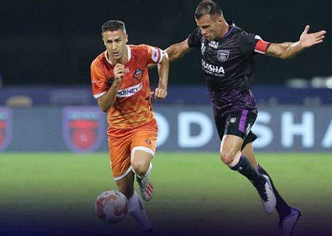 ഒഡിഷ എഫ് സി-എഫ് സി ഗോവ മത്സരത്തിൽ നിന്ന്/ ട്വിറ്റർ