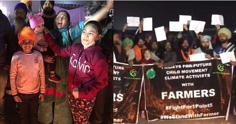 ലിസിപ്രിയ സമരക്കാർക്കൊപ്പം / ട്വിറ്റർ ചിത്രം