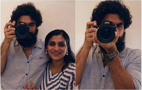 ലിഡിയ സമ്മാനിച്ച കാമറയിൽ ഫോട്ടോ എടുക്കുന്ന ടൊവിനോ/ ഫേയ്സ്ബുക്ക്