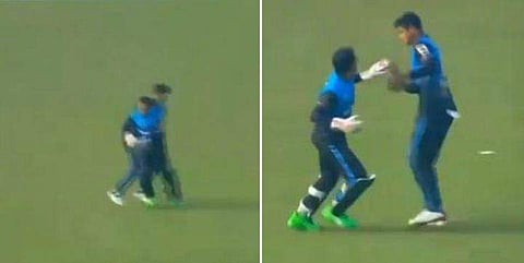 ബംഗബന്ധു ടൂര്‍ണമെന്റില്‍ മുഷ്ഫിഖര്‍ റഹീമും നൗസും/ ഫോട്ടോ: ട്വിറ്റര്‍ വീഡിയോ സ്‌ക്രീന്‍ഷോട്ട്‌