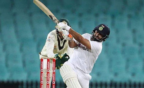 ഓസ്‌ട്രേലിയ എക്കെതിരെ സന്നാഹ മത്സരത്തില്‍ റിഷഭ് പന്ത്/ ഫോട്ടോ: ബിസിസിഐ, ട്വിറ്റര്‍