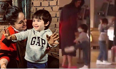 തൈമൂറിനൊപ്പം കരീന/ ഇൻസ്റ്റ​ഗ്രാം, തൈമൂർ വൈറൽ വിഡിയോയിൽ നിന്ന്