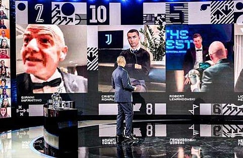 ഫിഫി ബെസ്റ്റ് പ്ലേയര്‍ അവാര്‍ഡ് പ്രഖ്യാപനത്തില്‍ നിന്ന്/ഫോട്ടോ: ട്വിറ്റര്‍