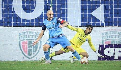 നോര്‍ത്ത് ഈസ്റ്റ്- ജംഷേദ്പുര്‍ മത്സരം/ ഐഎസ്എല്‍ ചിത്രം