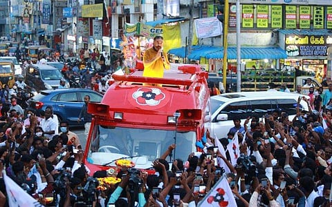 കമലിന്റെ തെരഞ്ഞെടുപ്പ് റാലിയില്‍ നിന്ന്/ ചിത്രം: എംഎന്‍എം ട്വിറ്റര്‍