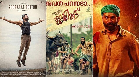 സുരറൈ പോട്ര്, ജല്ലിക്കട്ട്, അസുരന്‍/ ഫേയ്‌സ്ബുക്ക്‌