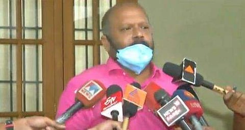 മന്ത്രി വിഎസ് സുനില്‍കുമാര്‍ മാധ്യമങ്ങളെ കാണുന്നു