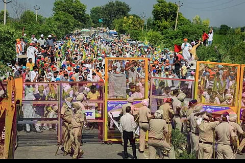 പഞ്ചാബ് കര്‍ഷക സമരം/ പിടിഐ ചിത്രം