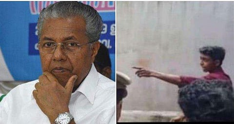 പിണറായി വിജയന്‍, മരിച്ച രാജന്റെ മകന്‍ / ഫയല്‍ ചിത്രം