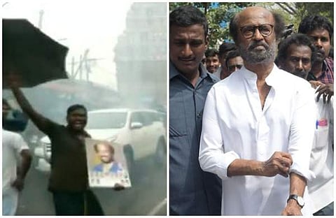 രജനീകാന്തിന്റെ രാഷ്ട്രീയ പ്രവേശനം; ആവേശത്തില്‍ ആരാധകര്‍, പടക്കം പൊട്ടിച്ചും മധുരം വിതരണം ചെയ്തും ആഘോഷം (വീഡിയോ)