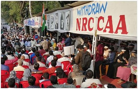 സെക്രട്ടേറിയറ്റിന് മുന്നിലെ സമരപന്തല്‍ പൊളിക്കണം; ഷഹീന്‍ബാഗ് അനുകൂല സമിതിക്ക് പൊലീസ് നോട്ടീസ്