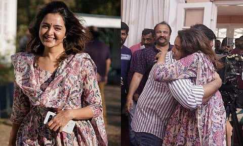 ചേട്ടനെ കെട്ടിപ്പിടിച്ച് മഞ്ജു;  ‘ലളിതം സുന്ദരം’ ലൊക്കേഷൻ ചിത്രങ്ങൾ 