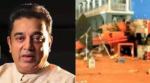 ക്രെയിൻ അപകടം; മരിച്ചവരുടെ കുടുംബത്തിന് ഒരു കോടി രൂപ നൽകുമെന്ന് കമ‍ൽഹാസൻ