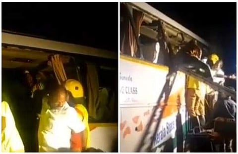 കോയമ്പത്തൂരില്‍ കെഎസ്ആര്‍ടിസി ബസും ലോറിയും കൂട്ടിയിടിച്ചു; ഏഴ് മരണം, നിരവധിപേര്‍ക്ക് പരിക്ക്