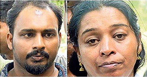 വായിൽ തുണി തിരുകി ചുറ്റിക കൊണ്ടു തലയ്ക്കടിച്ച് കവർച്ച; ഓട്ടോ ഡ്രൈവറും കാമുകിയും പിടിയിൽ