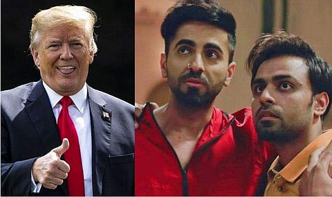 ആയുഷ്മാന്‍ ഖുറാനയുടെ സ്വവര്‍ഗാനുരാഗ ചിത്രം 'ഗംഭീരം'; പ്രശംസയുമായി ഡോണള്‍ഡ് ട്രംപ്