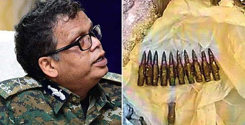 പാക് നിർമിത വെടിയുണ്ടകൾ : സൂചന ലഭിച്ചതായി ഡിജിപി; മിലിട്ടറി ഇന്റലിജൻസ് സംഘം കുളത്തൂപ്പുഴയിൽ