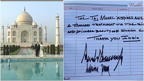 'താങ്ക് യൂ ഇന്ത്യ; താജ്മഹല്‍ ഇന്ത്യന്‍ സംസ്‌കാരത്തിന്റെ സമ്പന്നത, കാലാതീതം'; വാഴ്ത്തി ട്രംപ് (വീഡിയോ)