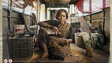 ചുണ്ടില്‍ എരിയുന്ന സിഗററ്റുമായി മദ്യം പകരുന്നവള്‍; ഞെട്ടിപ്പിക്കുന്ന മേക്കോവറില്‍ ലെന