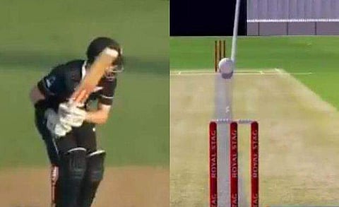 അമ്പയറുടെ കിളി പോയ നിമിഷം, കിവീസിന്റെ റിവ്യൂ നഷ്ടപ്പെടുത്തിയ അശ്രദ്ധ; പ്രാഥമിക പാഠം മറന്ന് ഔട്ട് വിധി