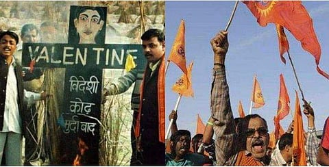 'ഫെബ്രുവരി 14 പുല്‍വാമ ദിനം ; കമിതാക്കളുടെ തോന്ന്യാസം അനുവദിക്കില്ല' ; ഭീഷണിയുമായി  ബജ്‌രംഗ് ദള്‍