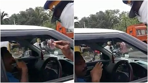 'എന്റെ പേര്‌ സക്കീര്‍ ഹുസൈന്‍, സിപിഎം കളമശേരി ഏരിയാ സെക്രട്ടറി'; ലോക്ക്ഡൗണിനിടെ വാഹനം തടഞ്ഞ പൊലീസുകാരനോട് തട്ടിക്കയറി; വിമര്‍ശനം; വീഡിയോ