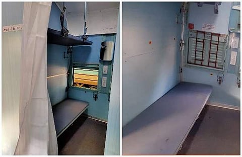 ട്രെയിനിലും ഐസൊലേഷന്‍ വാര്‍ഡുകള്‍; കോച്ചുകള്‍ സജ്ജീകരിച്ച് റയില്‍വെ