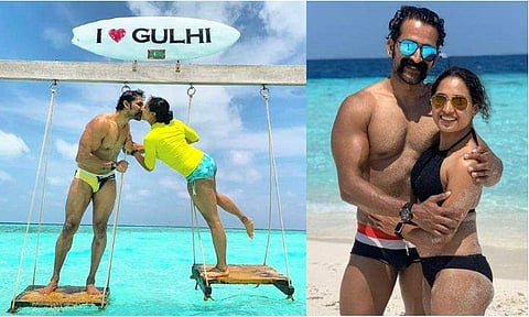 പിറന്നാൾ മാസം മാലിദ്വീപിൽ ആഘോഷമാക്കി ജോണും പൂജയും; ചിത്രങ്ങൾ 