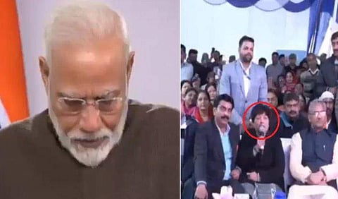 'ഞാന്‍ ദൈവത്തെ കണ്ടിട്ടില്ല. നിങ്ങളാണ് എന്റെ ദൈവം'; വികാരനിര്‍ഭരയായി യുവതി, കണ്ണ് നിറഞ്ഞ് മോദി (വീഡിയോ) 