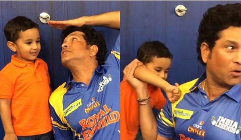 ഇതിഹാസ താരമെന്നൊന്നും നോക്കിയില്ല, സച്ചിനെ ഇടിച്ചുപരത്തി ഇര്‍ഫാന്‍ പഠാന്റെ മകന്‍