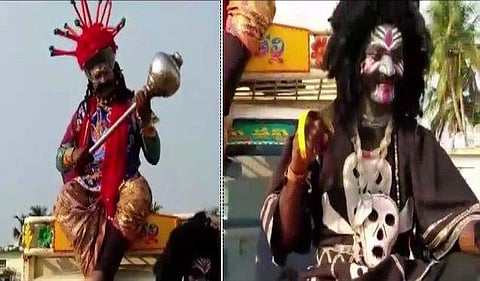 ഇനിയും മനസിലായില്ലേ; കൊറോണ എന്താണെന്ന് പഠിപ്പിക്കാന്‍ ഇവിടെ 'കാലൻ ഇറങ്ങി, ഒപ്പം ചിത്രഗുപ്തനും'