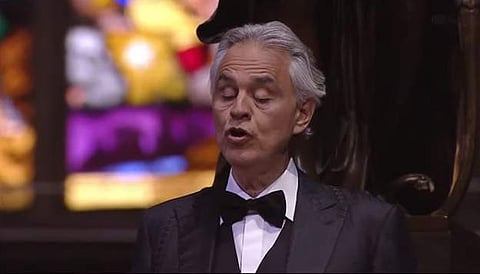 ആളൊഴിഞ്ഞ മിലാന്‍ കത്തീഡ്രലില്‍ നിന്ന് ബോസെല്ലി പാടി; ലൈവ് കണ്ടത് ദശലക്ഷങ്ങള്‍, വിഡിയോ 