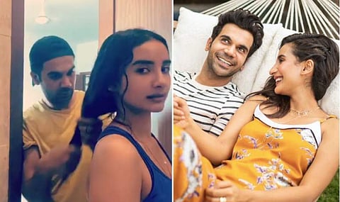 കാമുകിയുടെ മുടി മുറിച്ച് രാജ്കുമാർ റാവു; വിഡിയോ കണ്ട് കയ്യടിച്ച് താരങ്ങളും