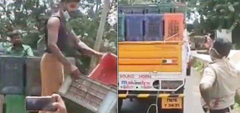 തക്കാളിപ്പെട്ടിയിൽ കേരളത്തിലേക്ക് ആളെ ഒളിച്ചു കടത്താൻ ശ്രമം; പണം വാങ്ങാൻ ഏജന്റുമാർ; കൈയോടെ പൊക്കി