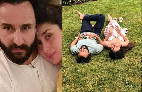 കരീന പ്രണയത്തിലും സെയ്ഫ്‌ ഉറക്കത്തിലും! രസചിത്രങ്ങളുമായി താരദമ്പതികള്‍ 