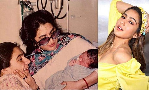 'എന്റെ അമ്മയ്ക്ക് ജന്മം നൽകിയതിന് നന്ദി', മുത്തശ്ശിക്കും അമ്മയ്ക്കുമൊപ്പം കൈക്കുഞ്ഞായി സാറാ അലി ഖാൻ